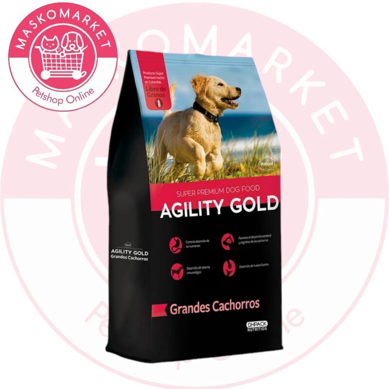 AGILITY GOLD GRANDES CACHORROS P0R 3 KG