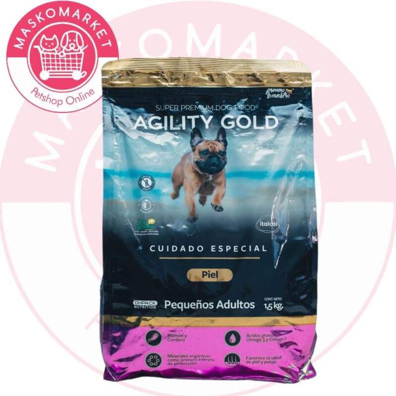 Agility gold piel pequeños adultos por 1.5 Kg